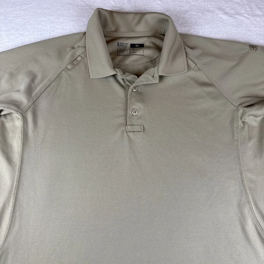 511 Tactical Series Polo Shirt Mens Medium Tan Short Sleeve Performance Workwear - Picture 1 of 4